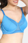 Zivame True Curv Bohemian Magic Double Layered Wired 3/4th Coverage Supper Support Bra - French Blue — thumbnail 4